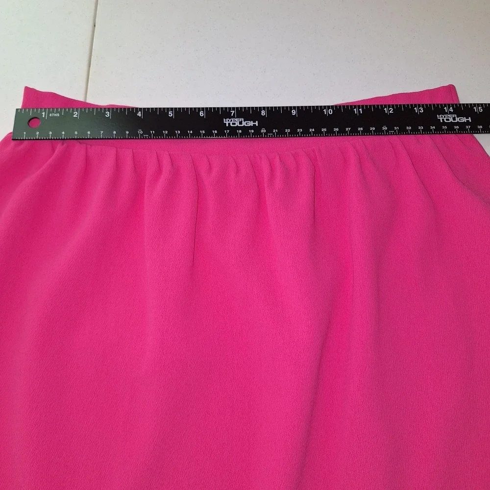 Preppy Coconut Girl Summer Barbiecore Scalloped Hem Everly M Hot Pink Mini Skirt